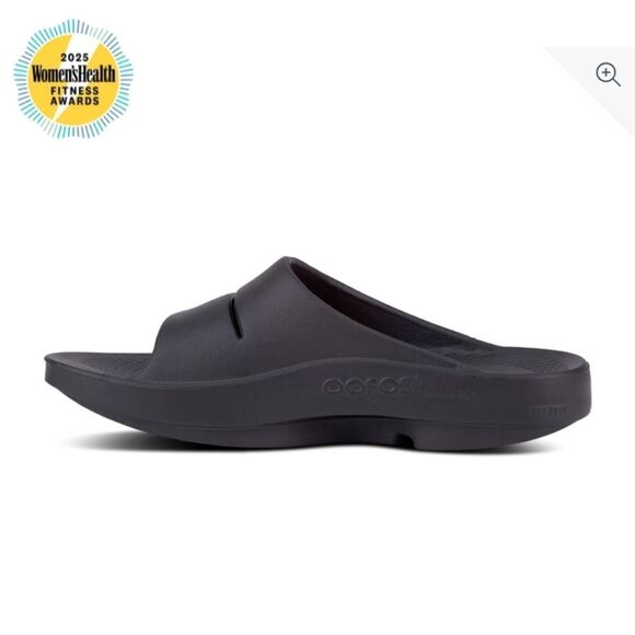 Unisex OOFOS OOahh Slide Sandal - Black - Picture 3 of 3